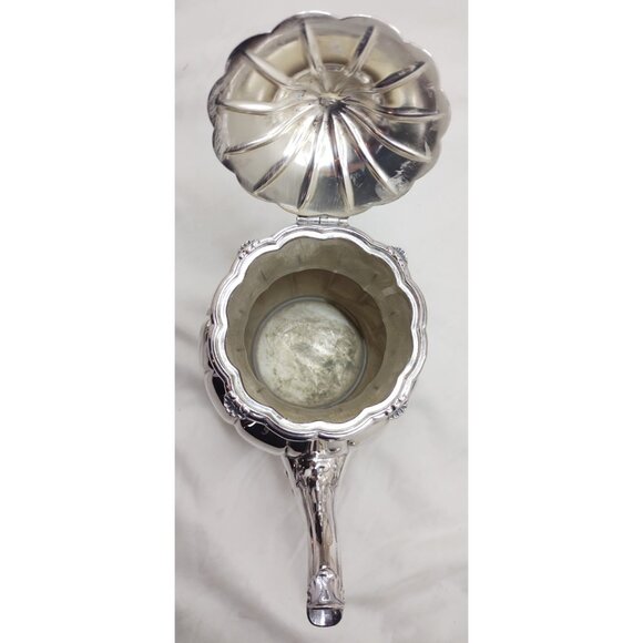 1847 Rogers Bros EP on Copper Victorian Silverplate Tea & Coffee Set Ornate - Picture 14 of 14